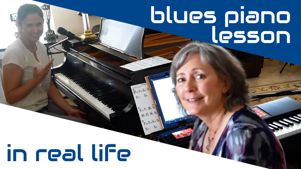 Blues Piano Lesson IN REAL LIFE
